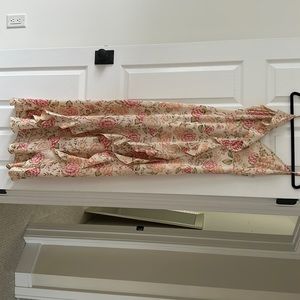 Pink and cream floral dress